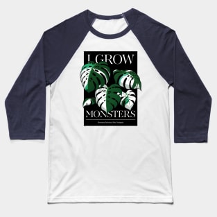 Monstera Albo Plant Lover Collection Baseball T-Shirt